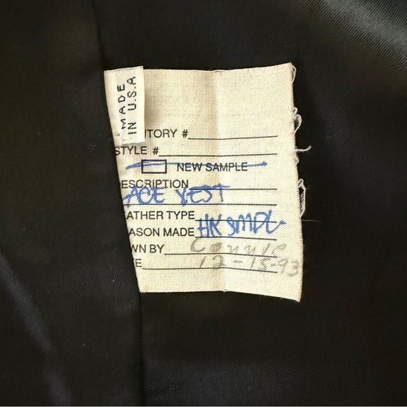 Vintage Michael Hoban North Beach Leather 90s Soft Vest Lace Up Sides Women 7/8 - Picture 5 of 8